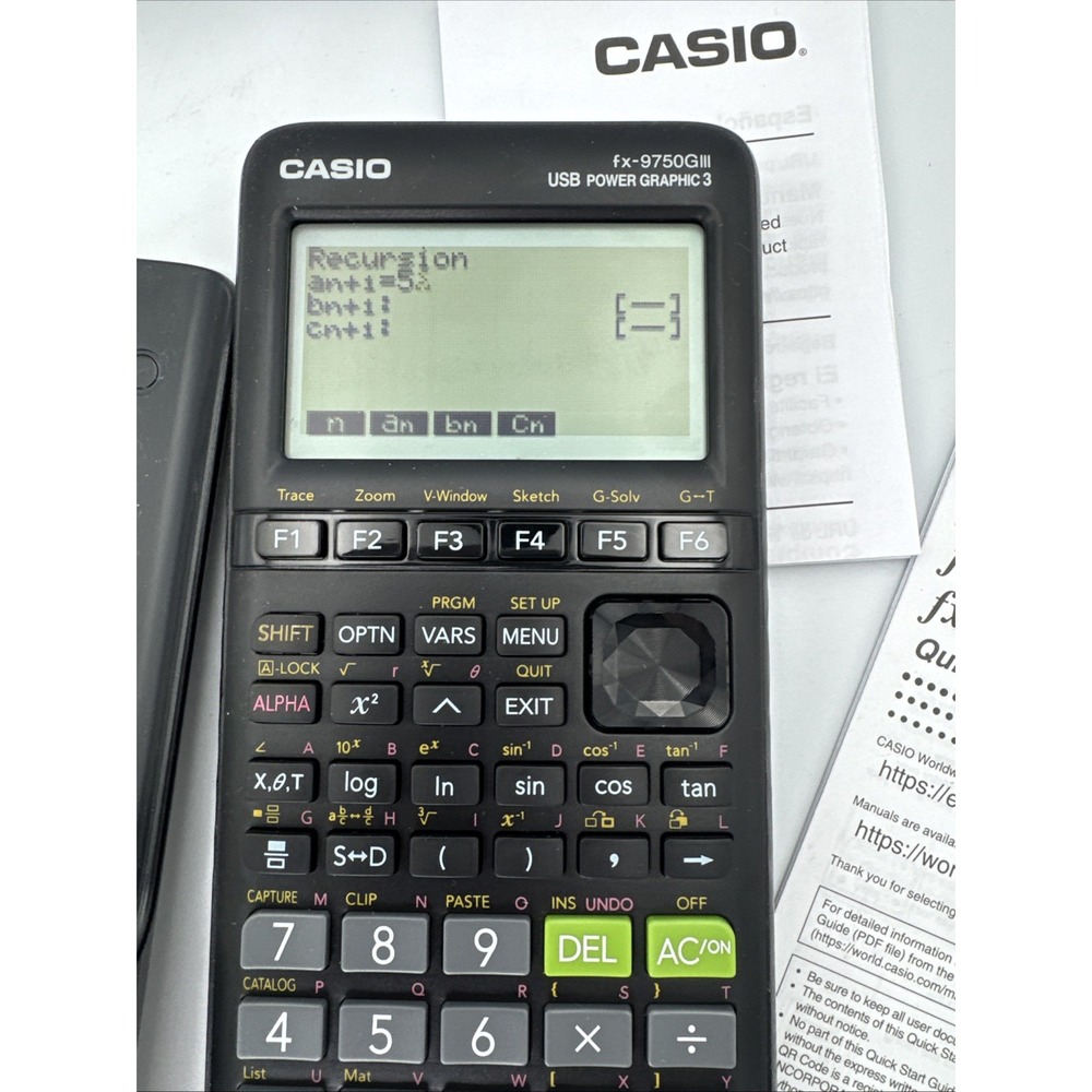 Casio fx-9750GIII Graphing Calculator Python Black Testing/Working-New/Open Box - Picture 10 of 11